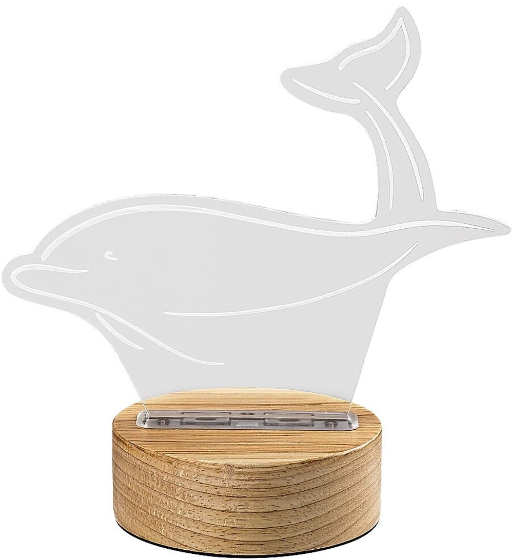 Rabalux Akali stolní lampa 1x2 W průhledná-dřevo 76002