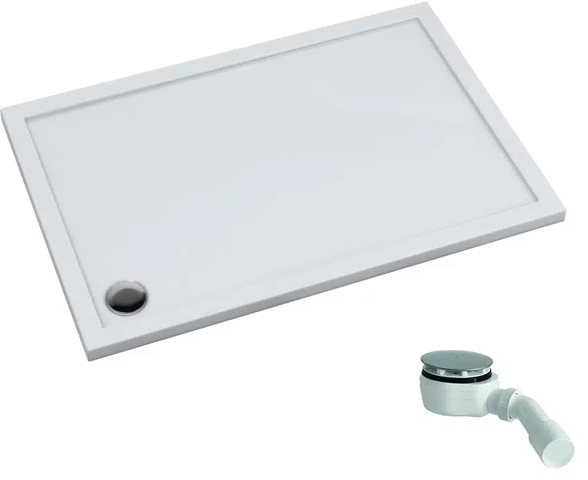 Schedpol Caspar New obdélníková sprchová vanička se sifonem 100x80 cm bílá 3.2336