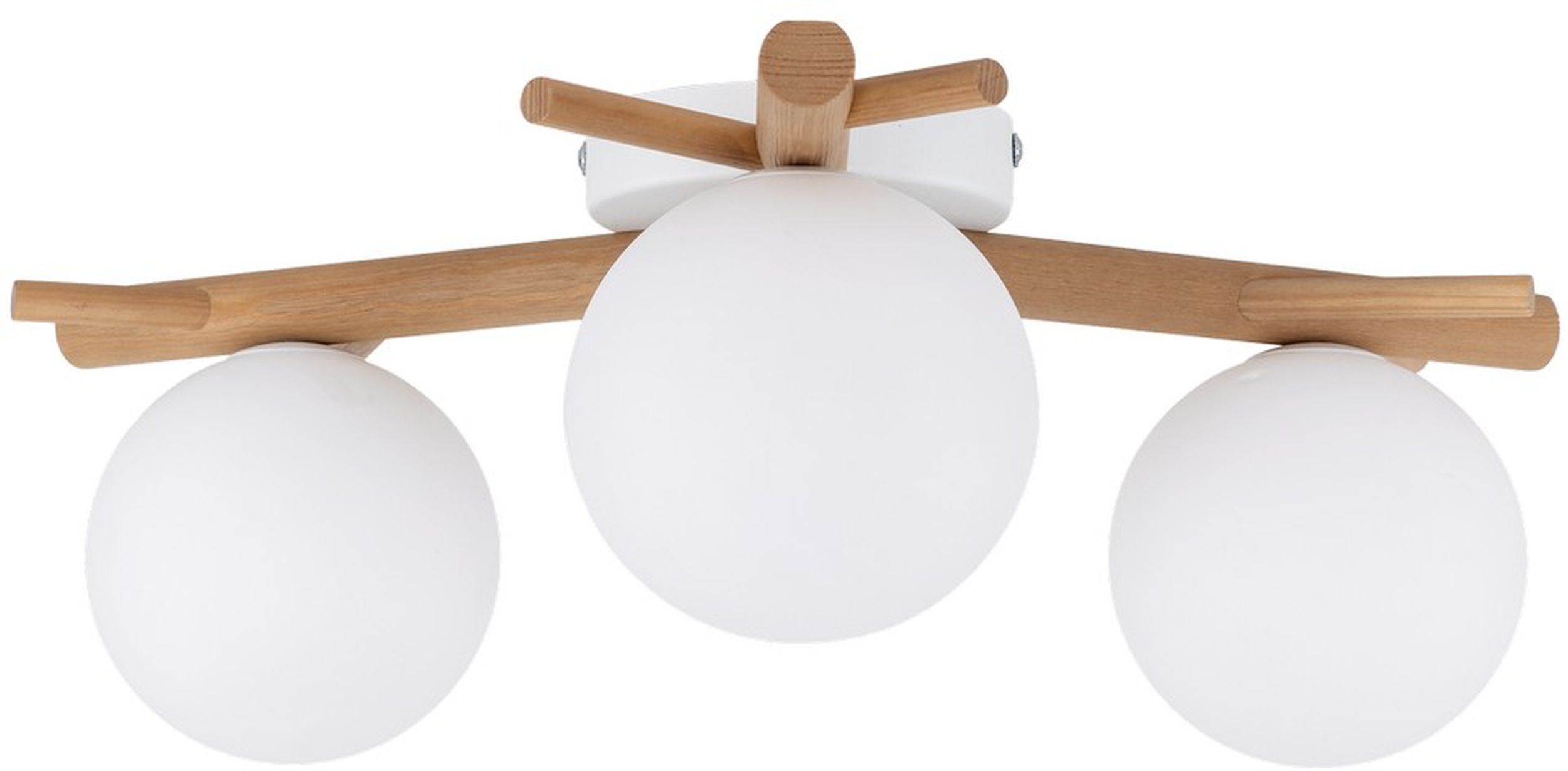 TK Lighting Sheron stropní světlo 3x6 W bílá-dřevo 5308