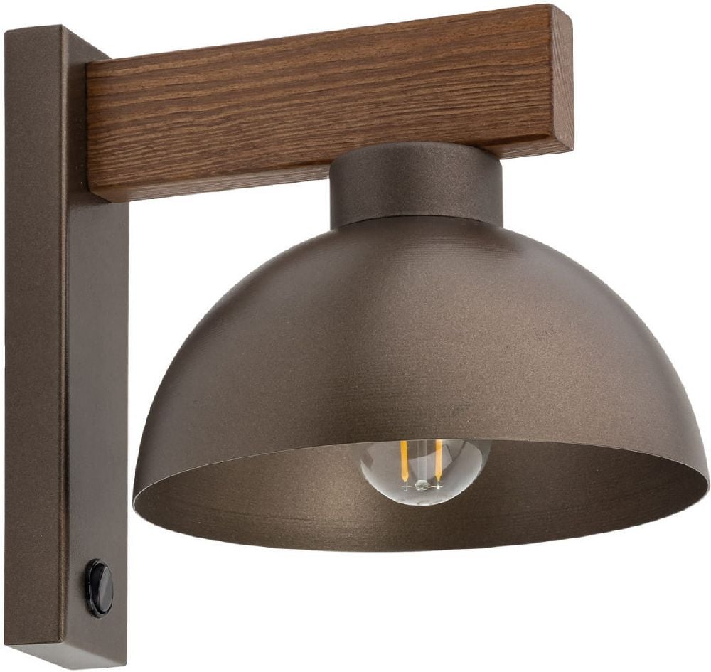 TK Lighting Oslo nástěnné svítidlo 1x15 W dřevo-hnědá 6279