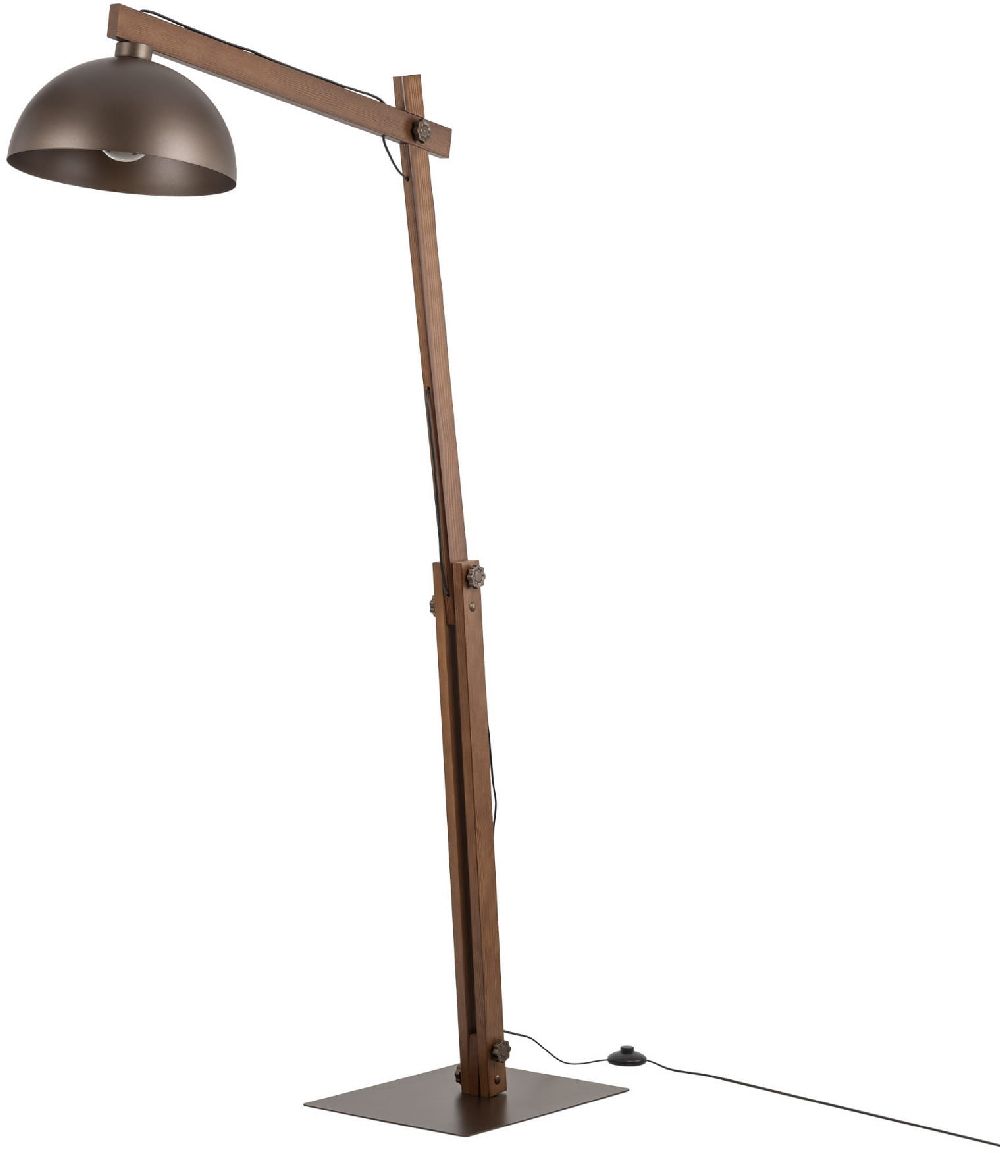 TK Lighting Oslo stojací lampa dřevo-hnědá 6319