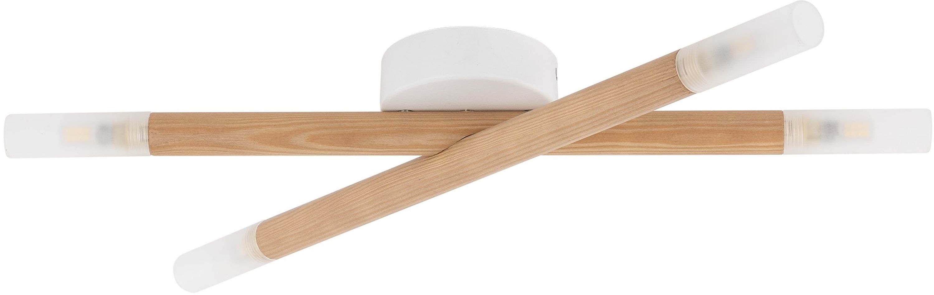 TK Lighting Noble nástěnné svítidlo 4x6 W bílá-dřevo 4524