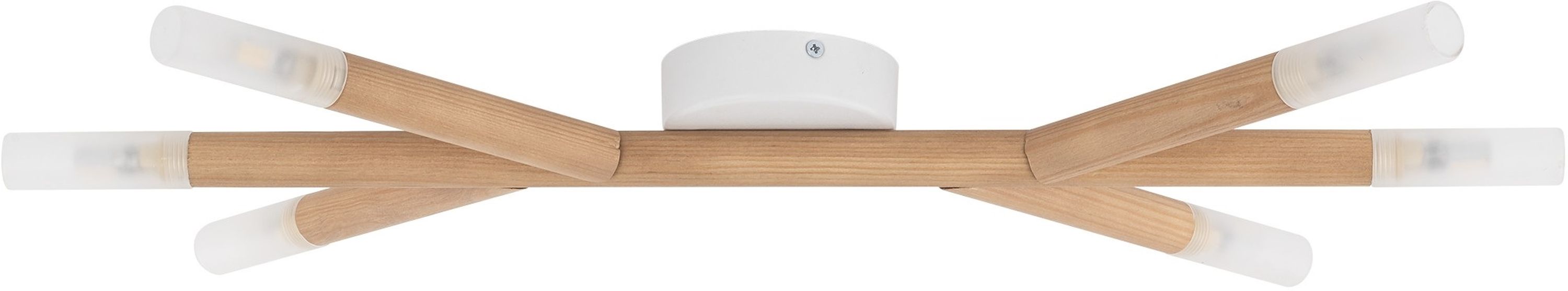 TK Lighting Noble nástěnné svítidlo 6x6 W bílá-dřevo 4525