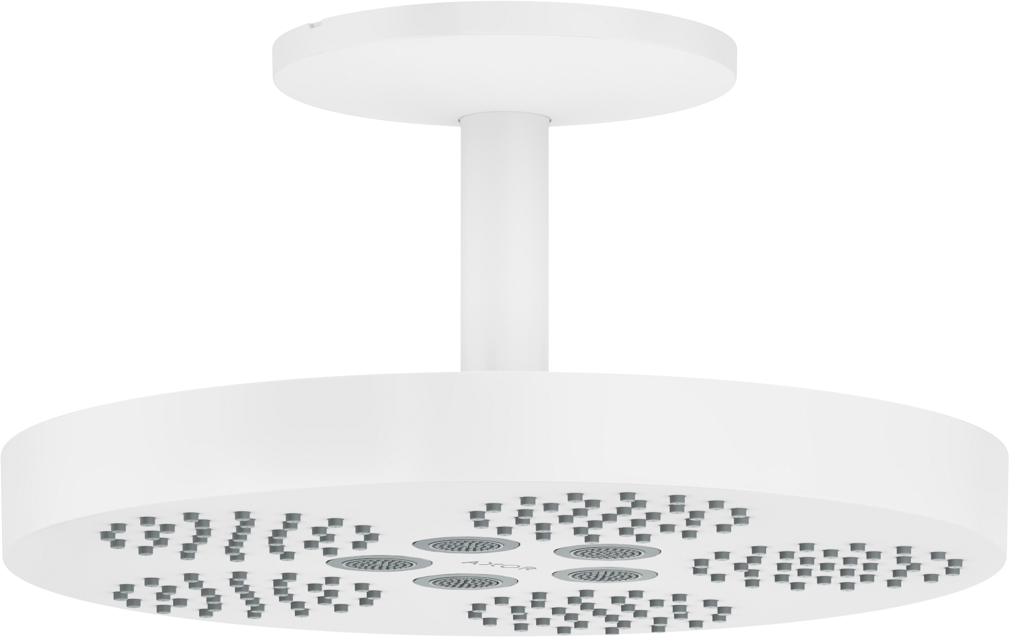 Axor One hlavová sprchá s ramenem 28.2x28.2 cm kulatý bílá 48493700