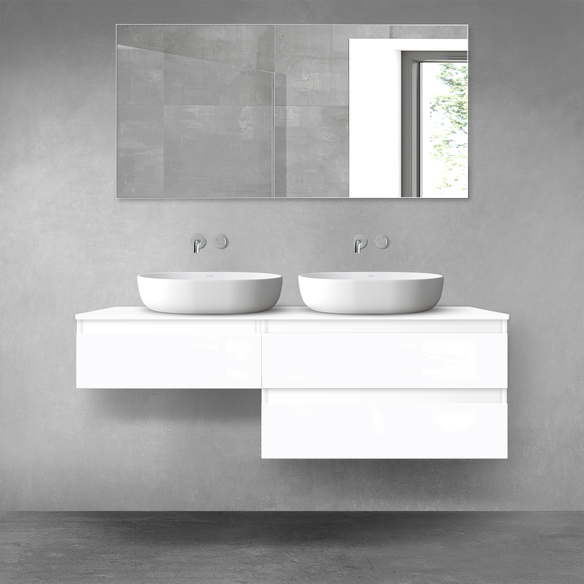 Sada skříňka Oltens Vernal 60003000, skříňka Oltens Vernal 60009000, 63011000