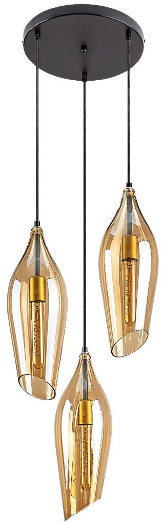 Rabalux Bellini závěsné svítidlo 3x60 W černá 72203