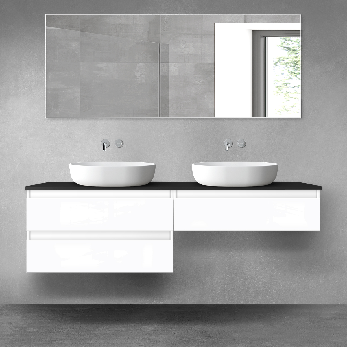 Sada skříňka Oltens Vernal 60003000, skříňka Oltens Vernal 60010000, 63008300