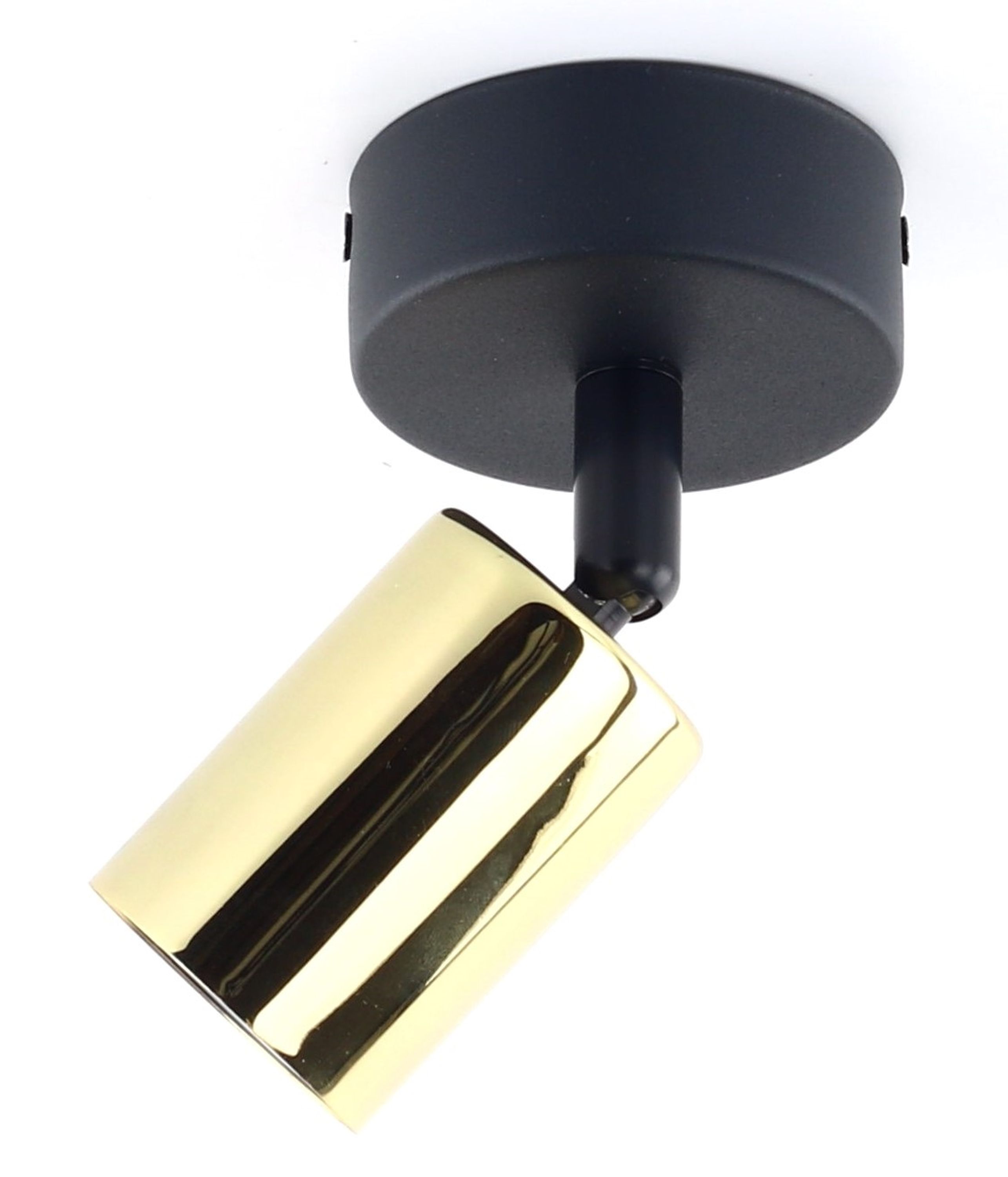 TK Lighting Top stropní světlo 1x10 W černá-zlatá 6088