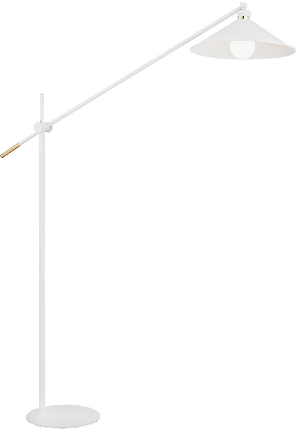 Argon Nashville stojací lampa 1x15 W bílá-mosaz 4731