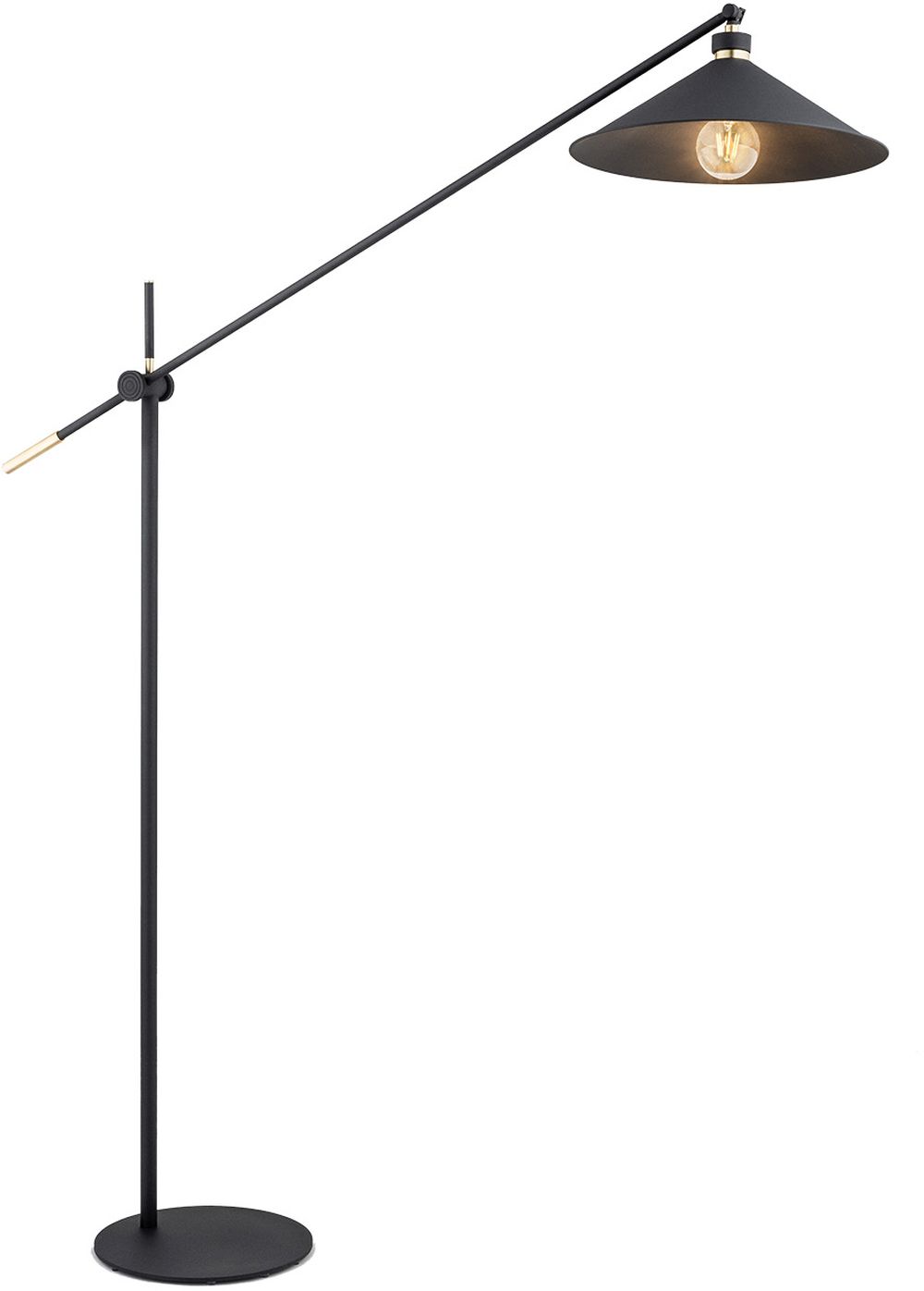 Argon Nashville stojací lampa 1x15 W černá-mosaz 4732