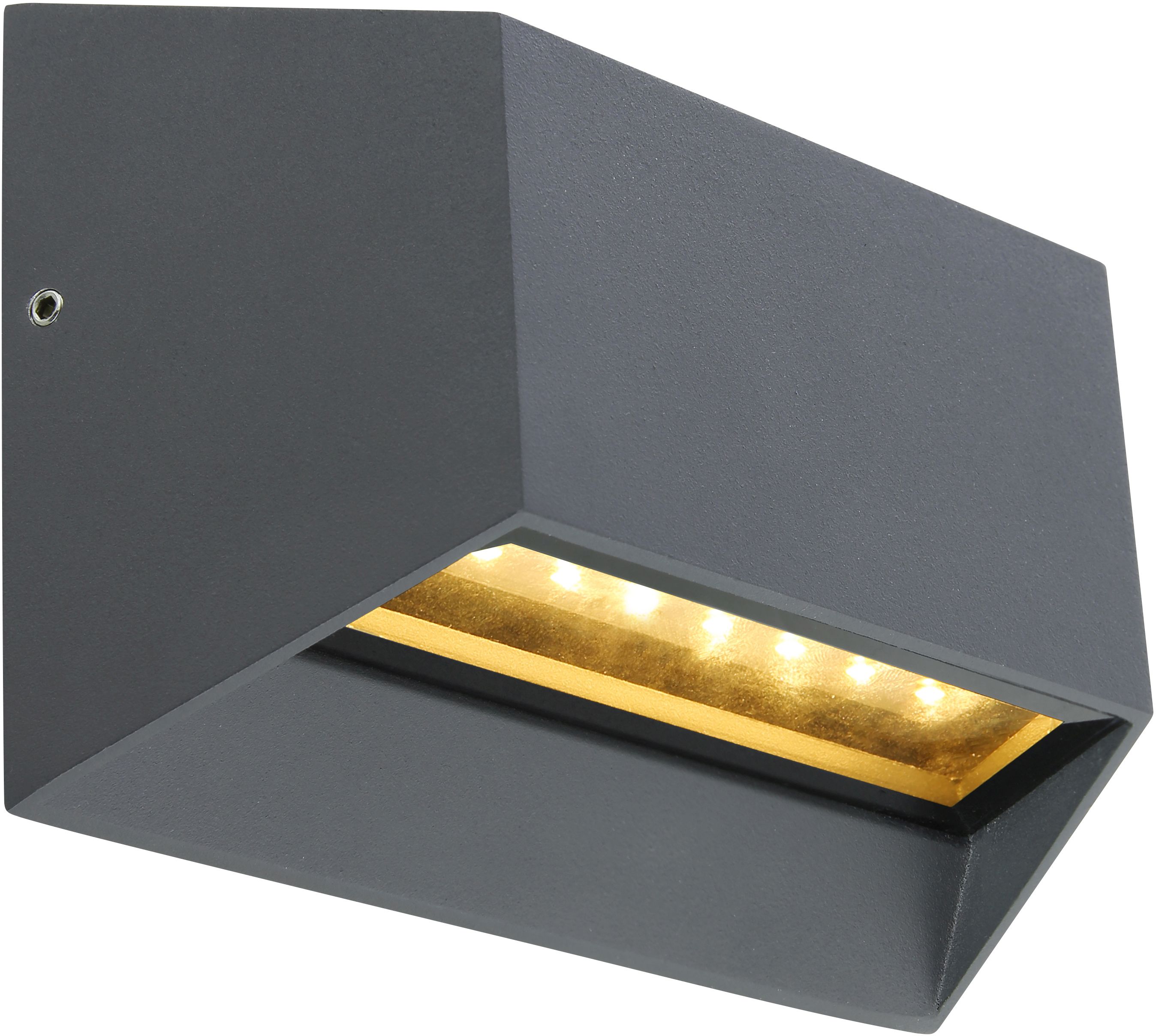 Globo Lighting Honna venkovní nástěnné svítidlo 1x7 W antracitová 34175