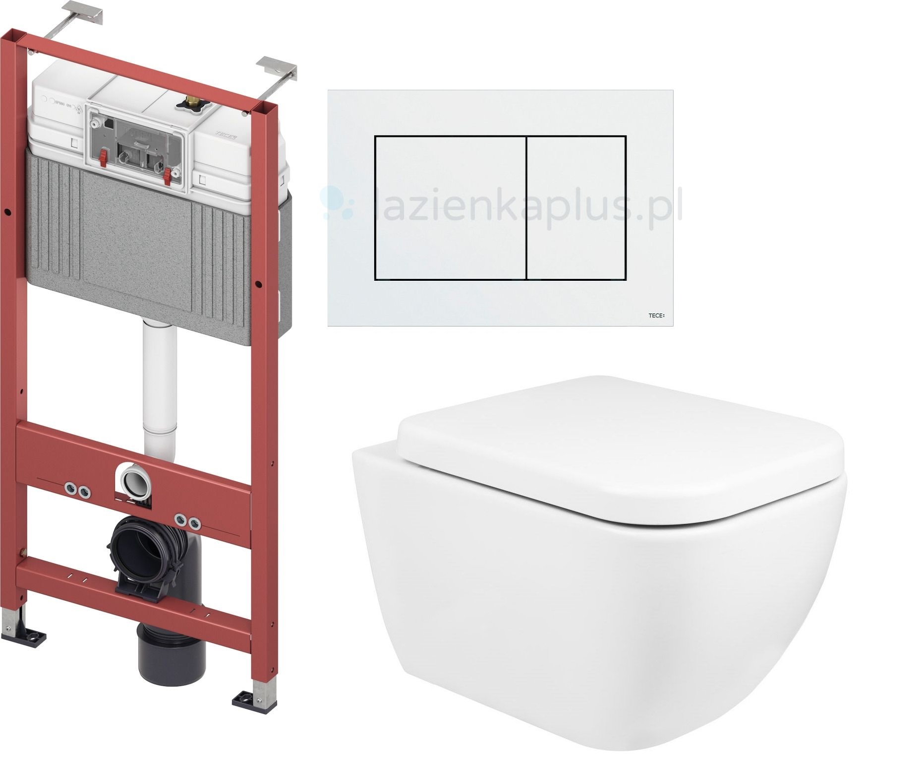 Sada záchodová mísa Oltens Vernal 42002000, podomítkový WC modul Tece Base 9400407, 45103000, 9.240.400