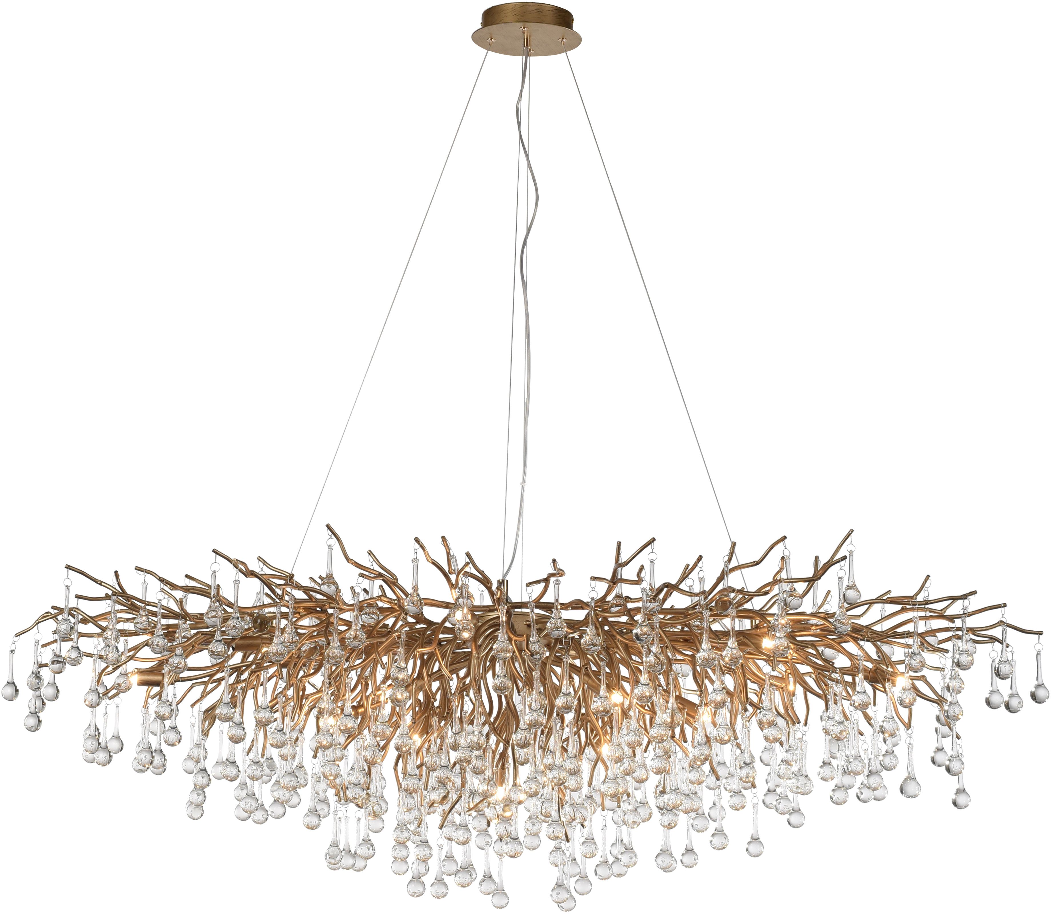 Paul Neuhaus Icicle závěsné svítidlo x40 W mosaz 2031-11