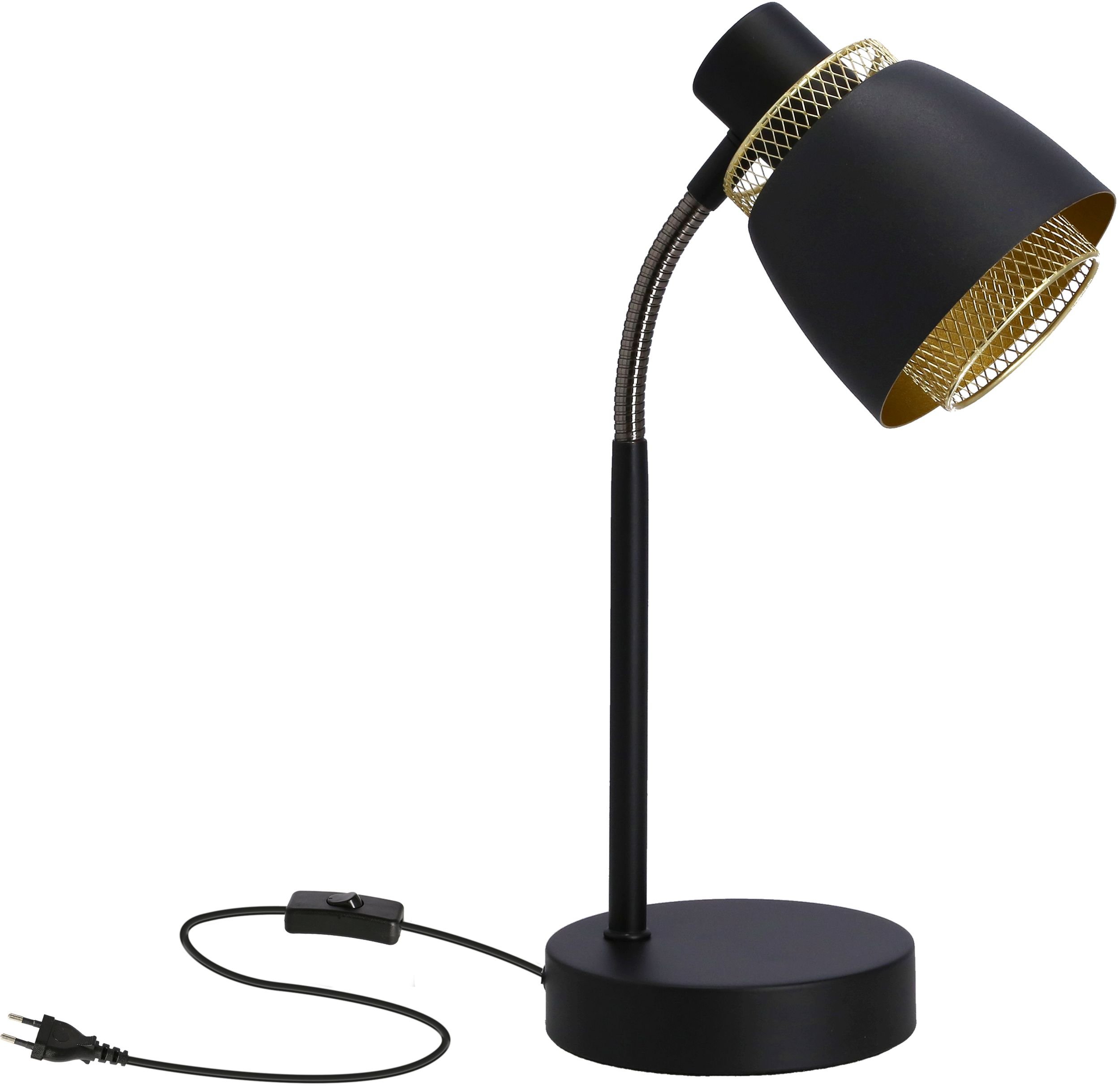 Candellux Aleksandria stolní lampa 1x40 W černá-zlatá 41-13774