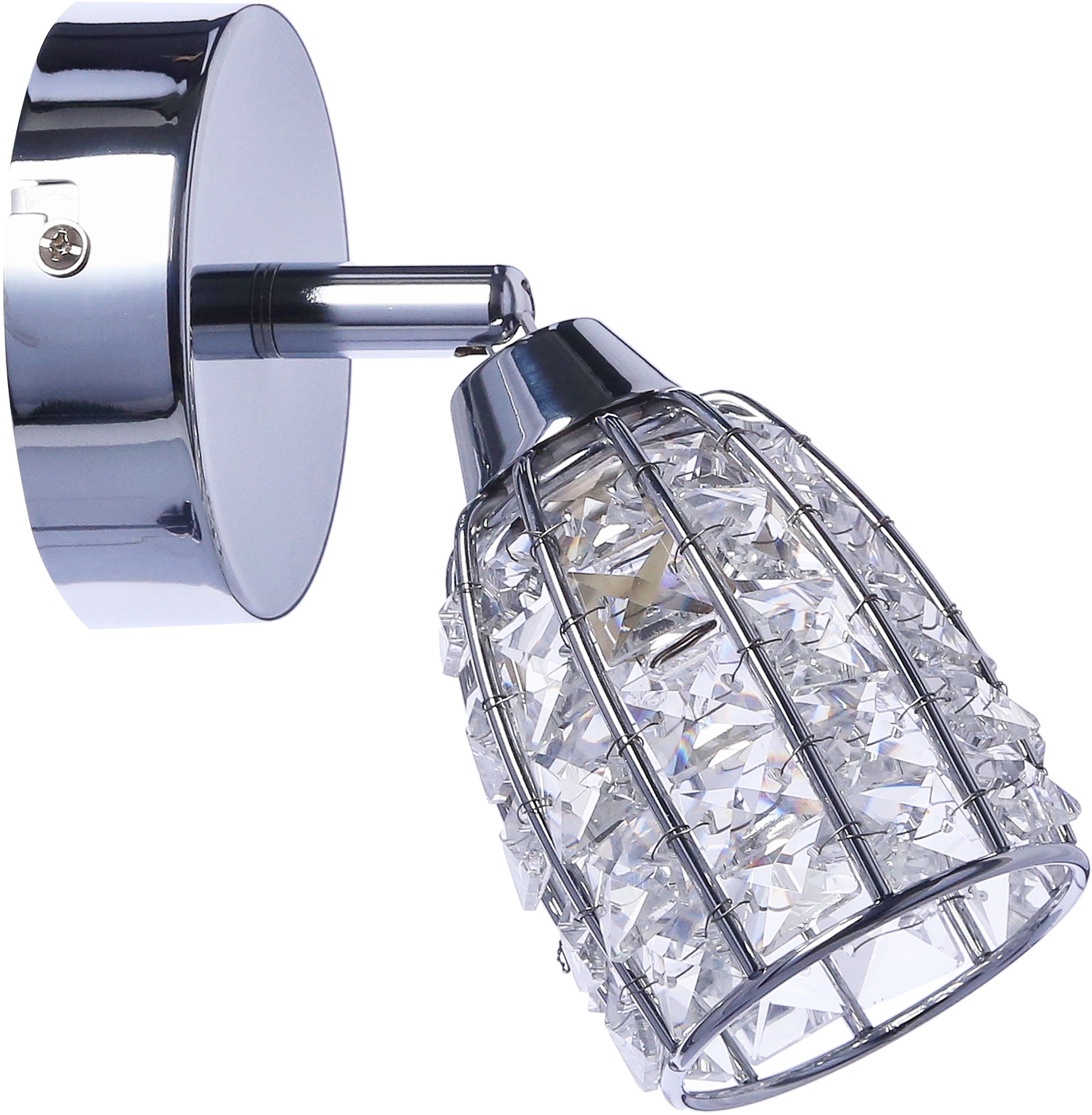 Candellux Shiba nástěnné svítidlo 1x15 W chrom-průhledná 91-13385