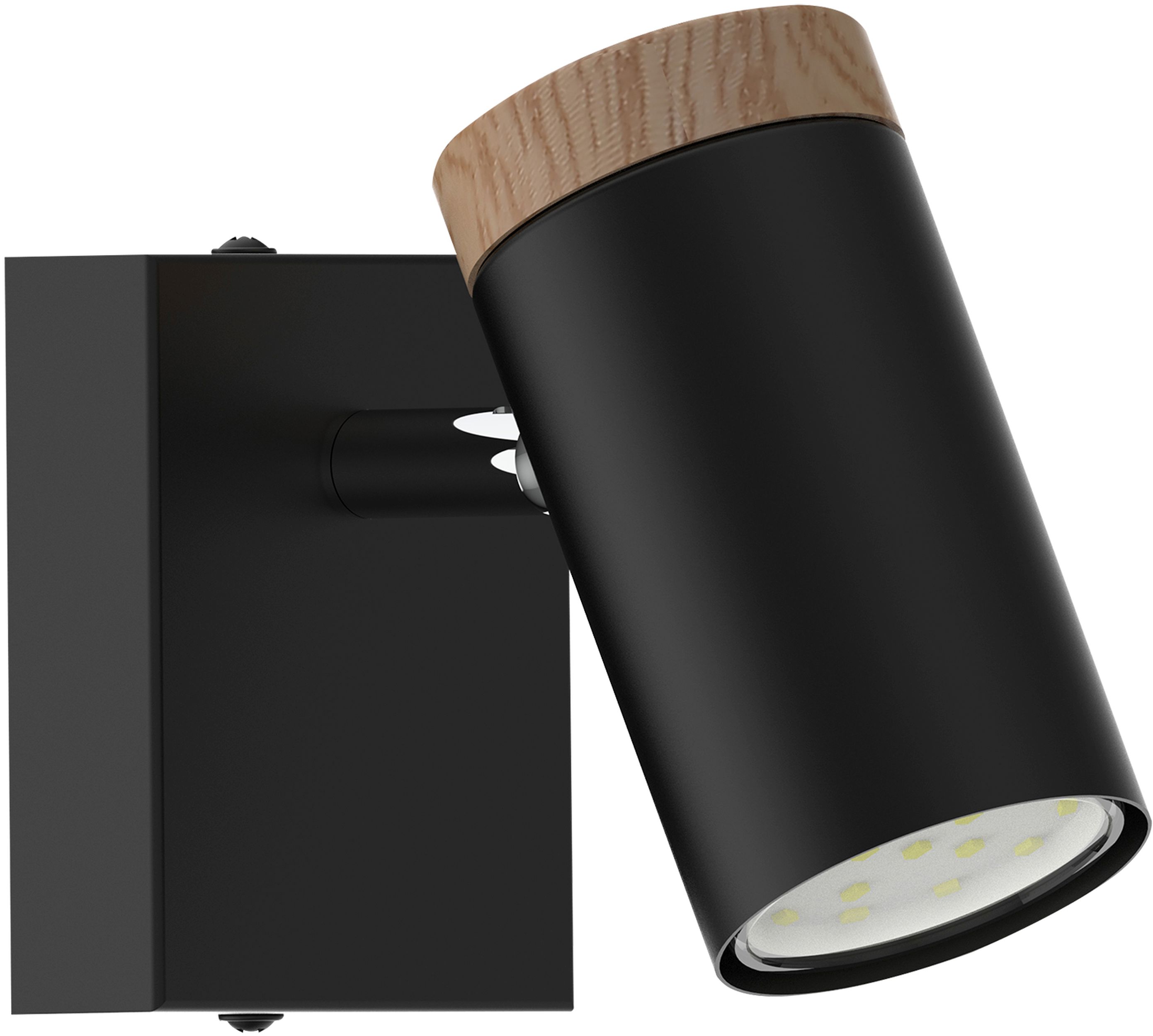 Candellux Lagos nástěnné svítidlo 1x15 W černá-dřevo 91-13705