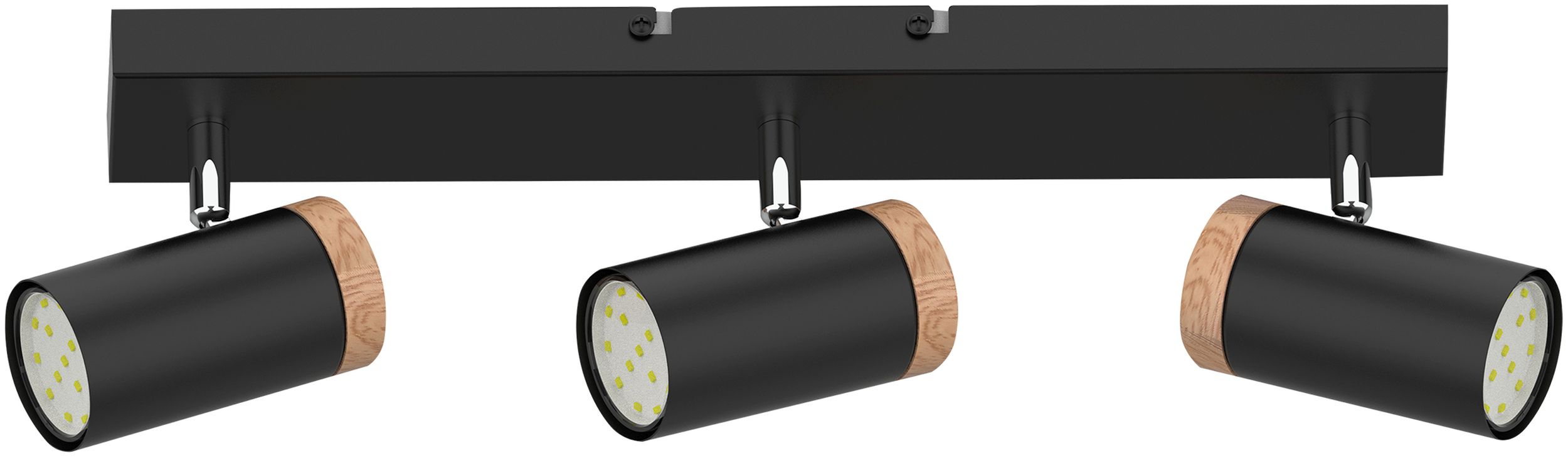 Candellux Lagos stropní světlo 3x15 W černá-dřevo 93-13729