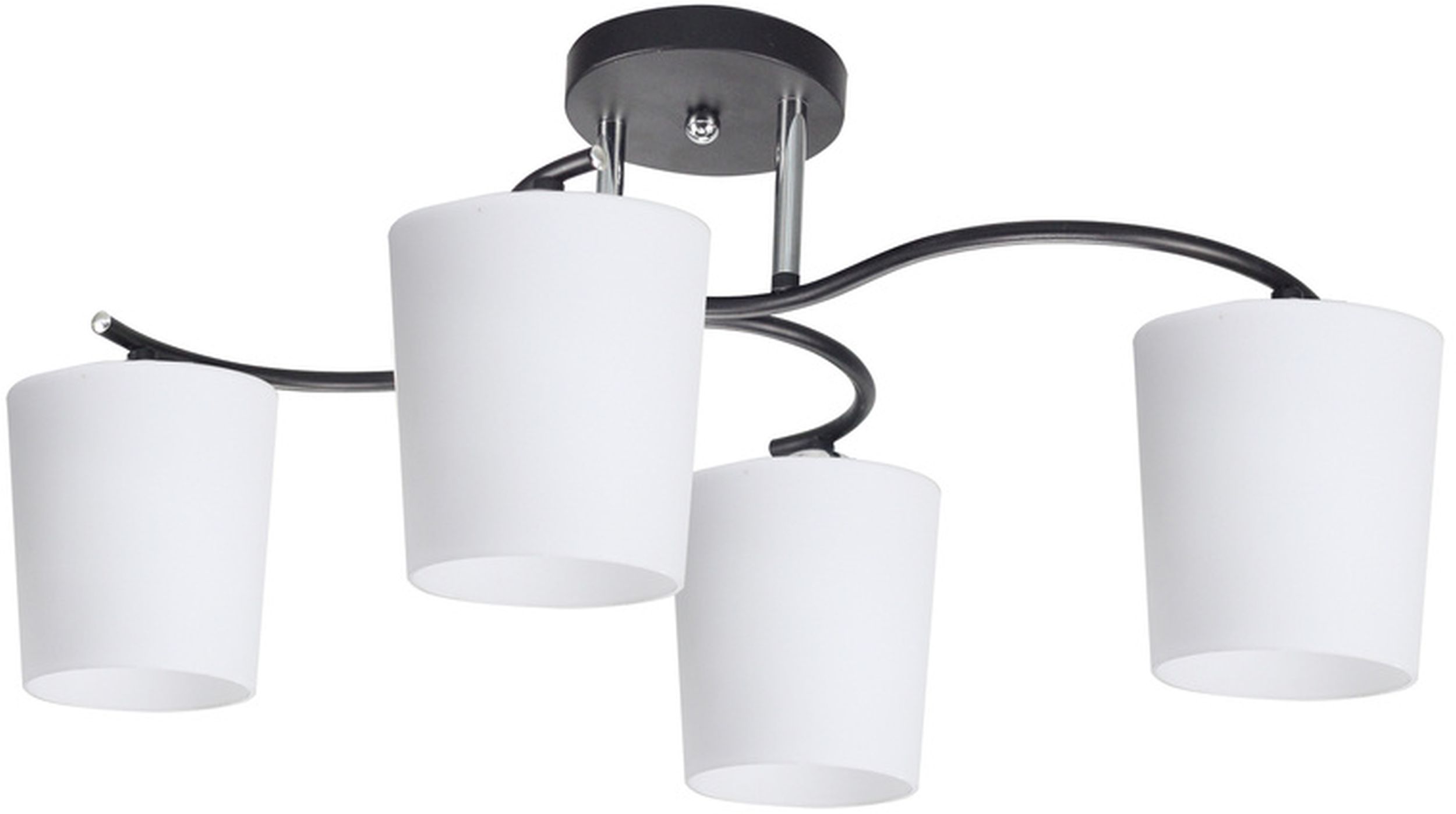 Candellux Esnyr stropní světlo 4x40 W bílá-černá-chrom 34-22677
