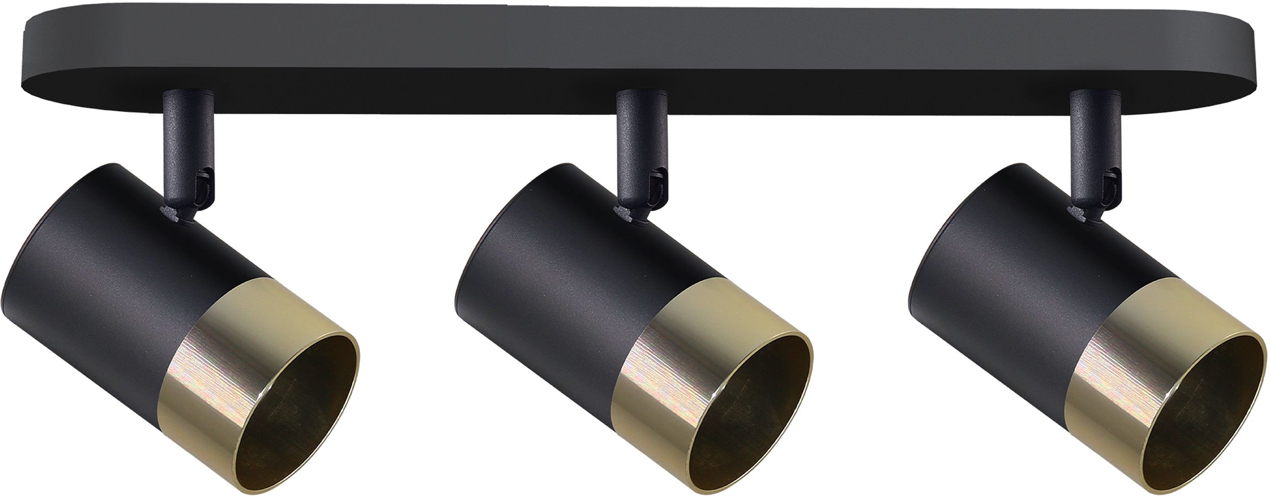 Candellux Tobi stropní světlo 3x15 W černá-zlatá 93-27436