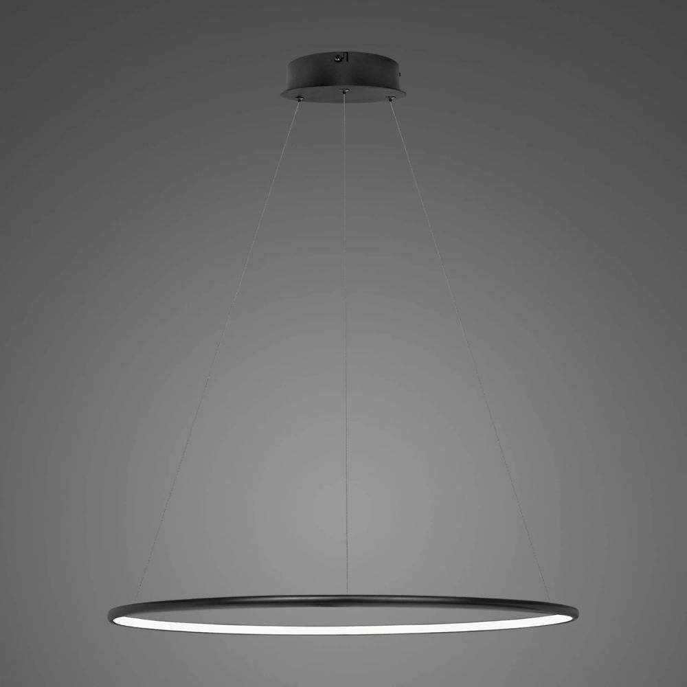 Altavola Design Ledowe Okręgi závěsné svítidlo 1x23 W černá LA073/P_60_in_3k_black