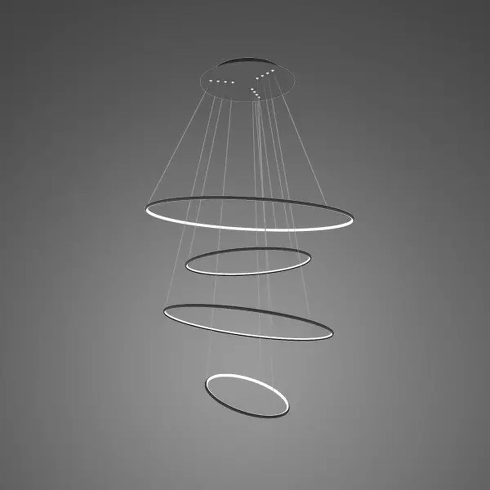 Altavola Design Ledowe Okręgi závěsné svítidlo x W LA084/P_100_in_3k_black_dimm