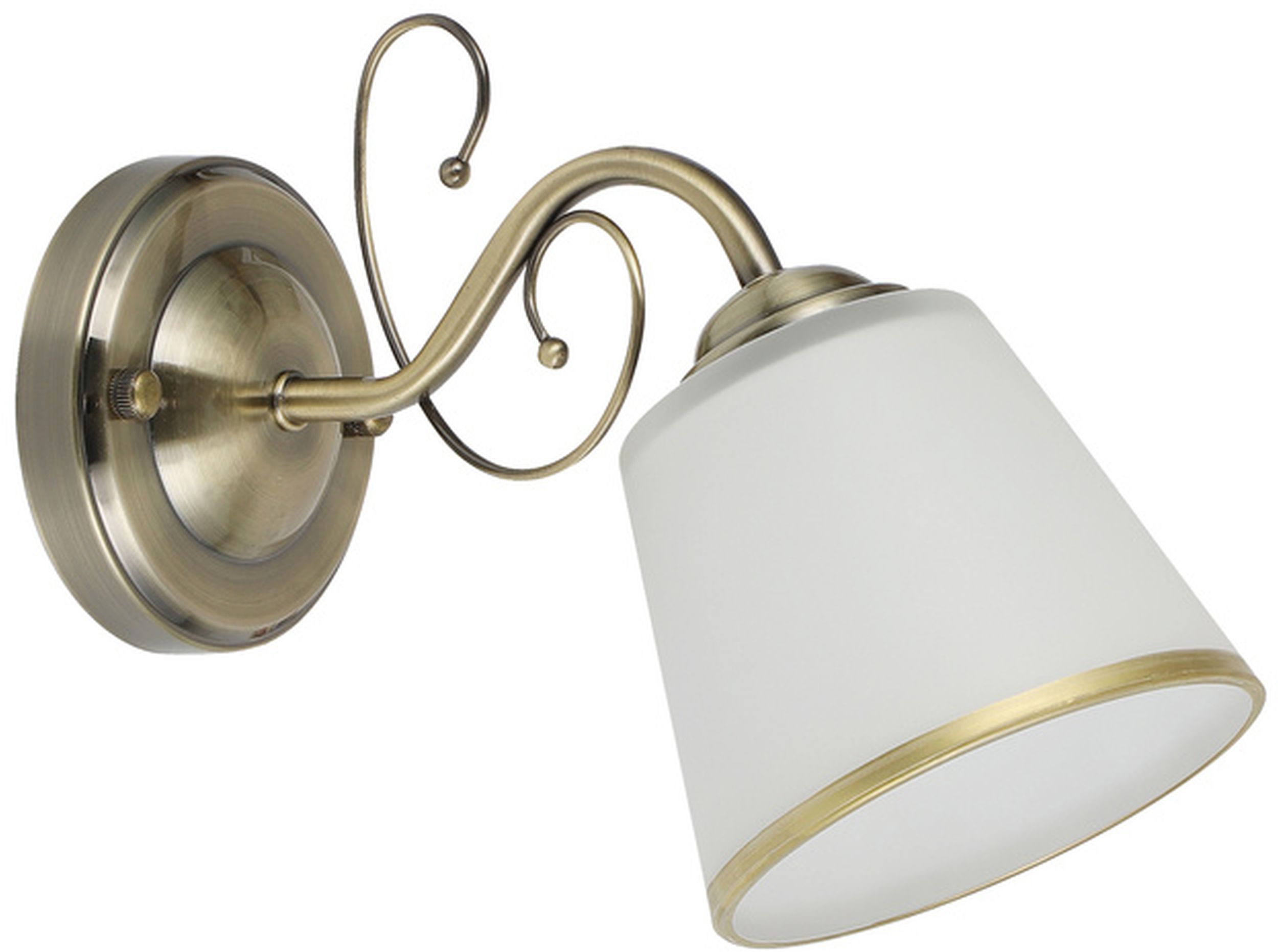 Candellux Losanna nástěnné svítidlo 1x40 W bílá-patina 21-26606