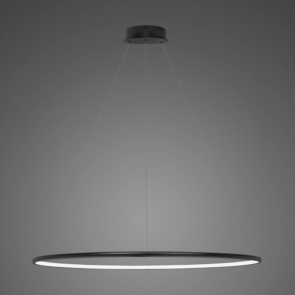 Altavola Design Ledowe Okręgi závěsné svítidlo 1x W černá LA073/P_100_in_3k_black_dimm