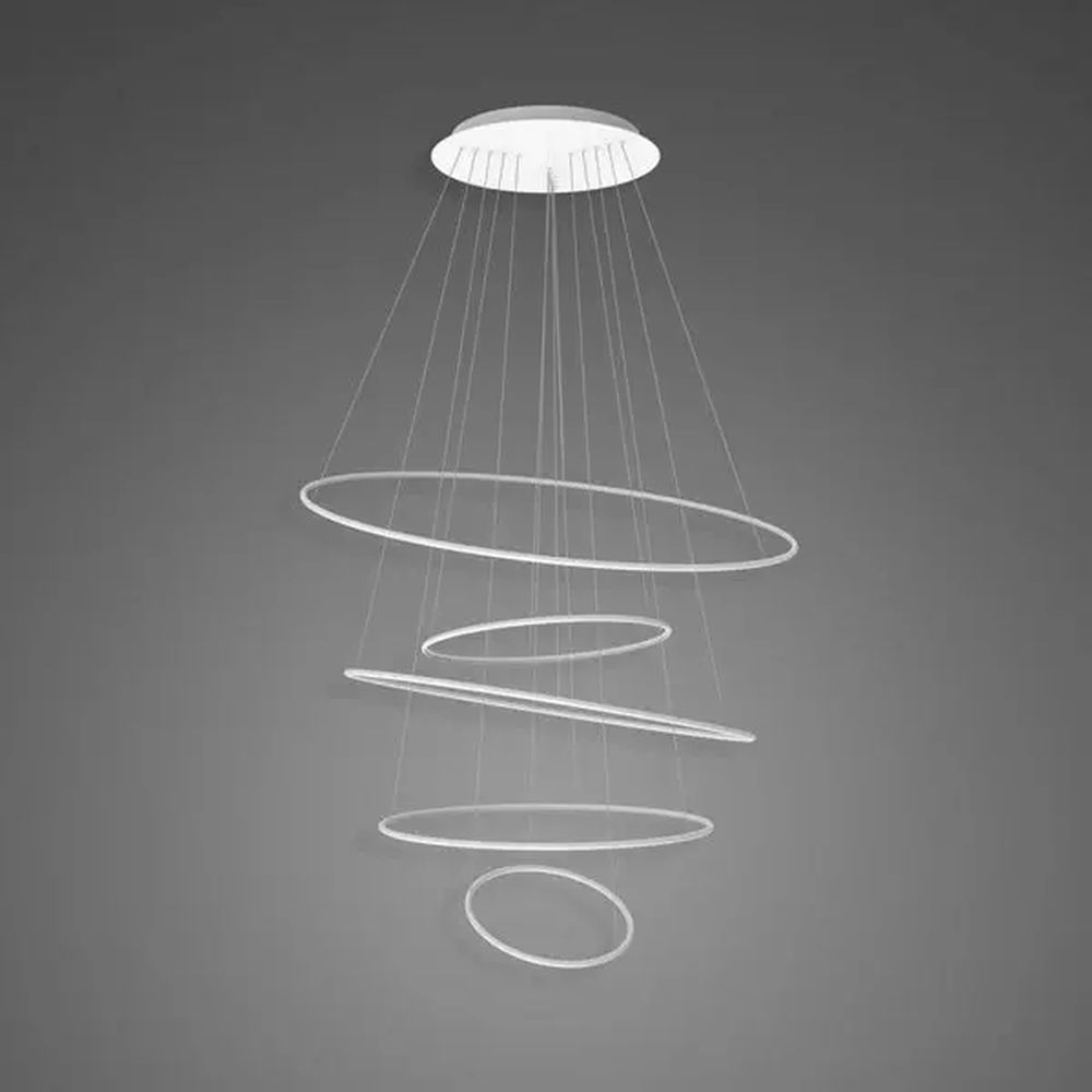 Altavola Design Ledowe Okręgi závěsné svítidlo 5x151 W bílá LA085/P_120_in_4k_white