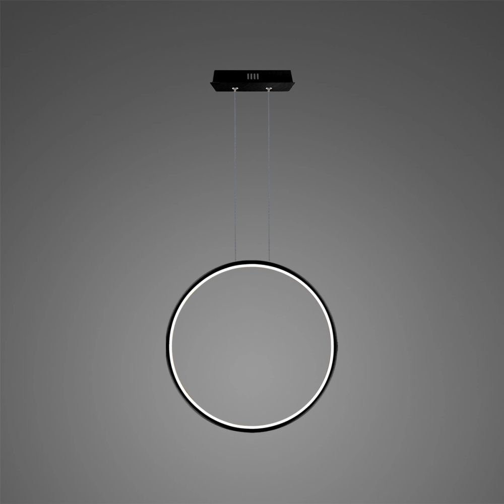 Altavola Design Ledowe Okręgi závěsné svítidlo 1x15 W černá LA073/X_40_in_3k_black_dimm