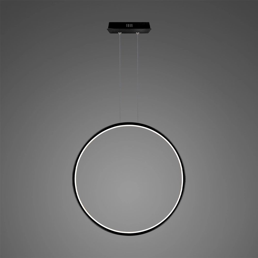 Altavola Design Ledowe Okręgi závěsné svítidlo 1x30 W černá LA073/X_80_in_3k_black_dimm