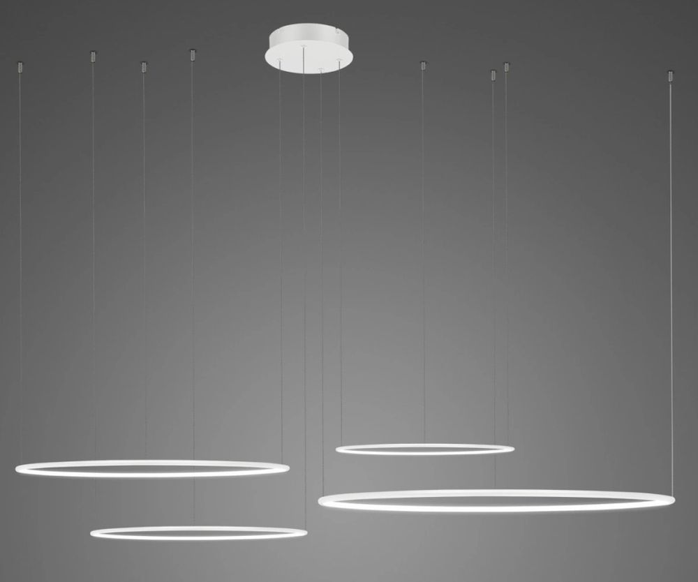 Altavola Design Ledowe Okręgi závěsné svítidlo 4x106 W bílá LA084/CO4_100_in_4k_white_dimm