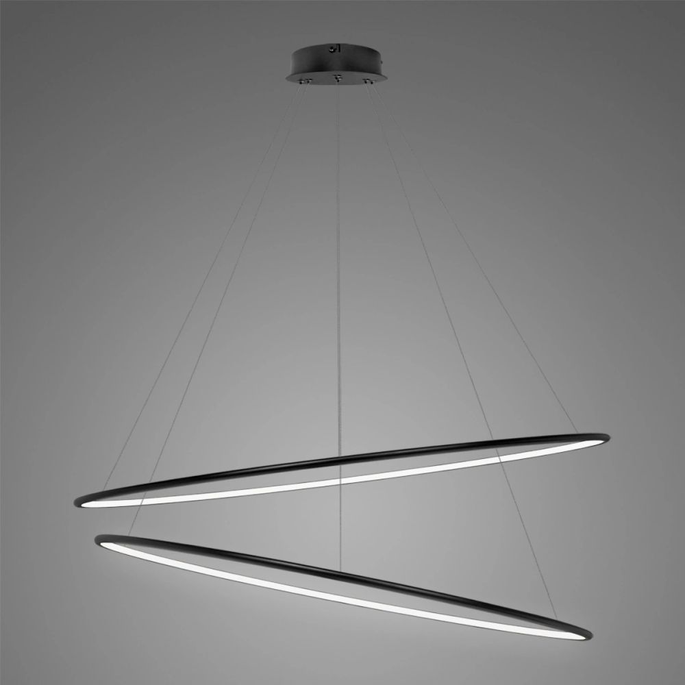 Altavola Design Ledowe Okręgi závěsné svítidlo 2x83 W černá LA074/P_120_in_4k_black