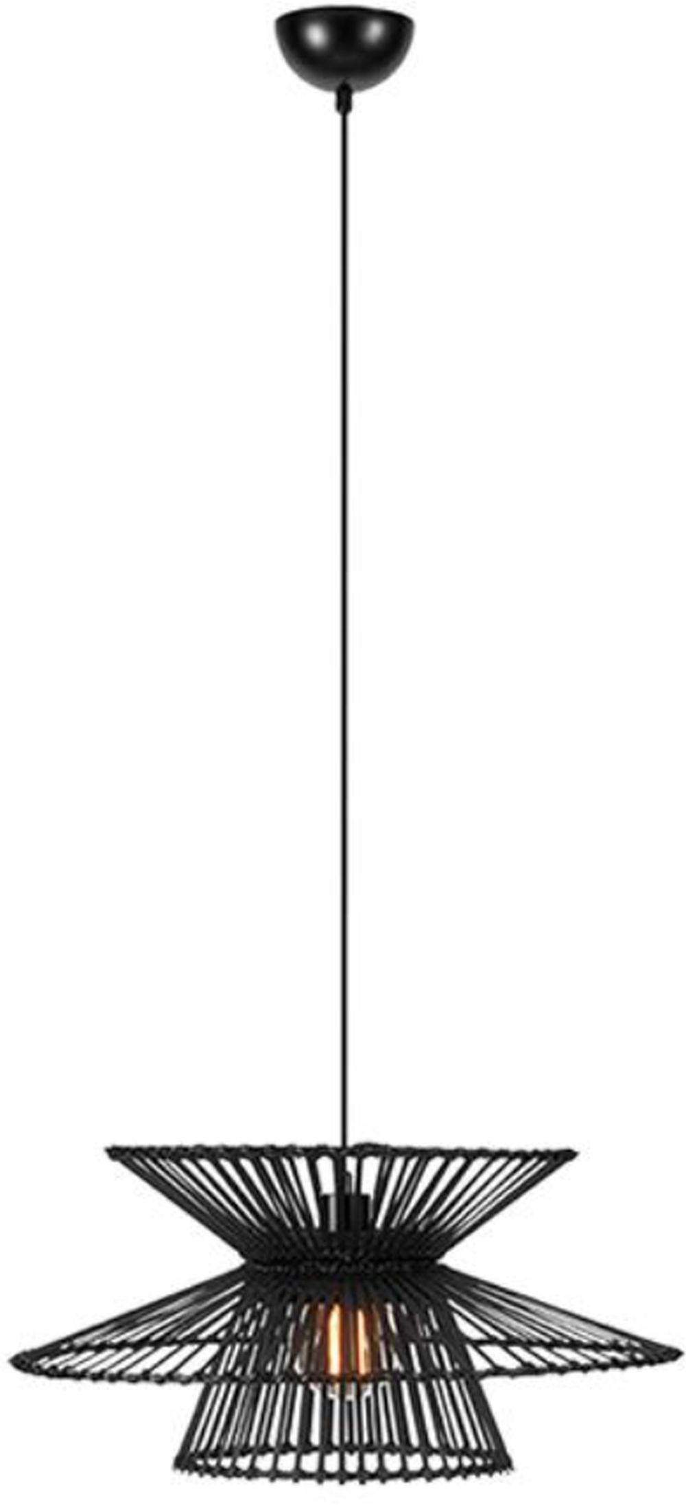 Markslöjd Duplici závěsné svítidlo 1x40 W černá 108784