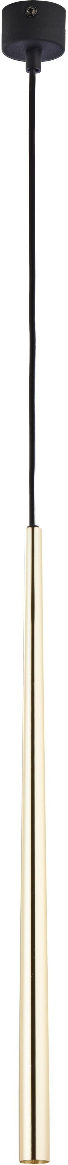 TK Lighting Piano závěsné svítidlo 1x6 W černá-zlatá 6419