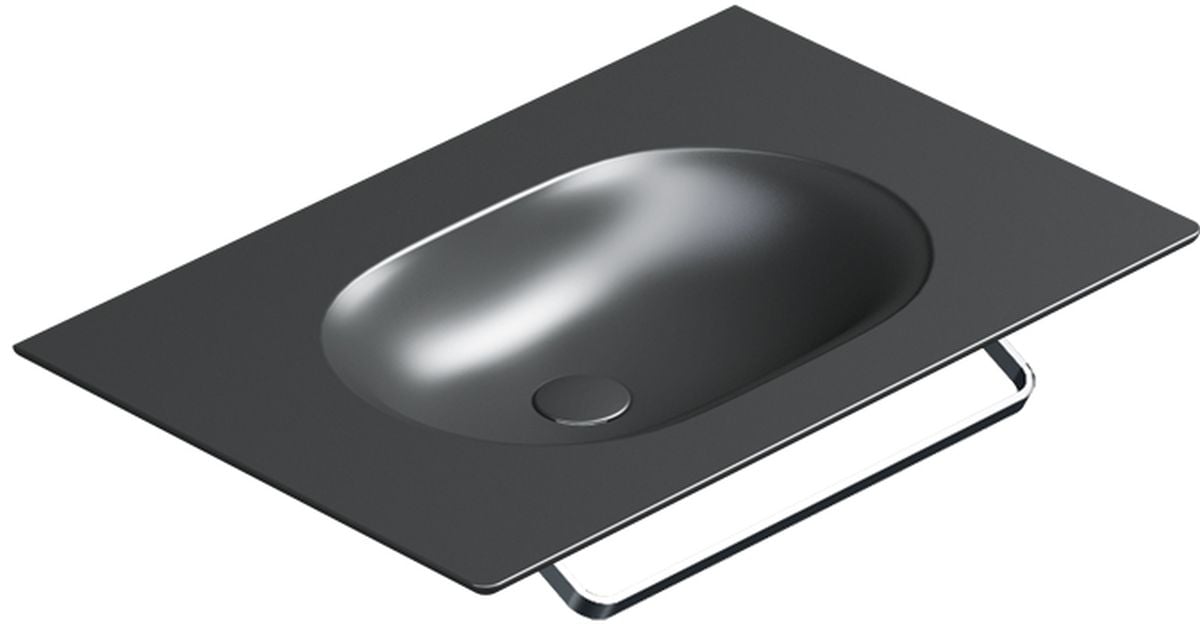 Catalano Horizon umyvadlo 75x50 cm obdélníkový klasický-nábytkový černá 0520760022