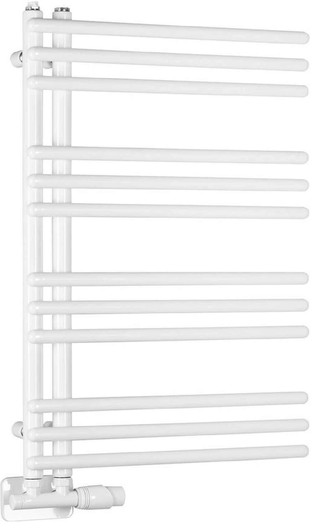 Aqualine Poseidon koupelnový radiátor žebříkový 74x45 cm bílá PS474