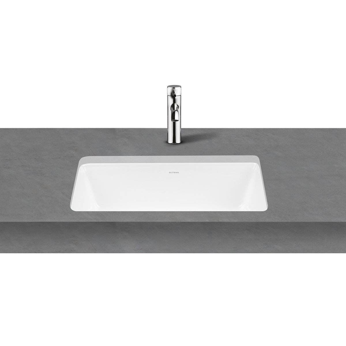 Oltens Drammen umyvadlo 48x36.5 cm obdélníkový pod pult bílá 40606000