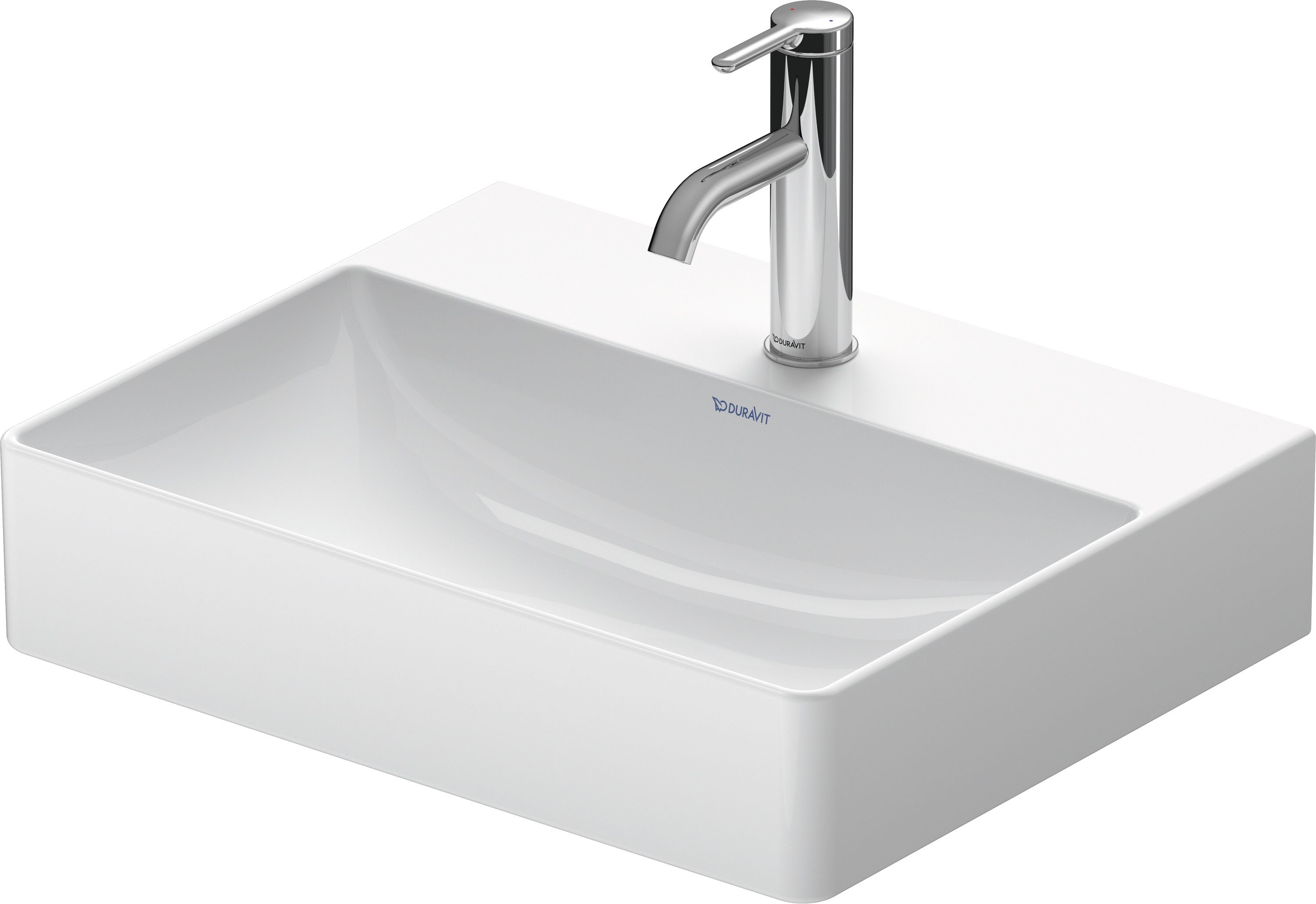 Duravit DuraSquare umyvadlo 50x40 cm obdélníkový klasický bílá 23565000701