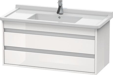 Duravit Ketho skříňka 100x45.5x48 cm pod umyvadlo závěsná bílá KT664502222