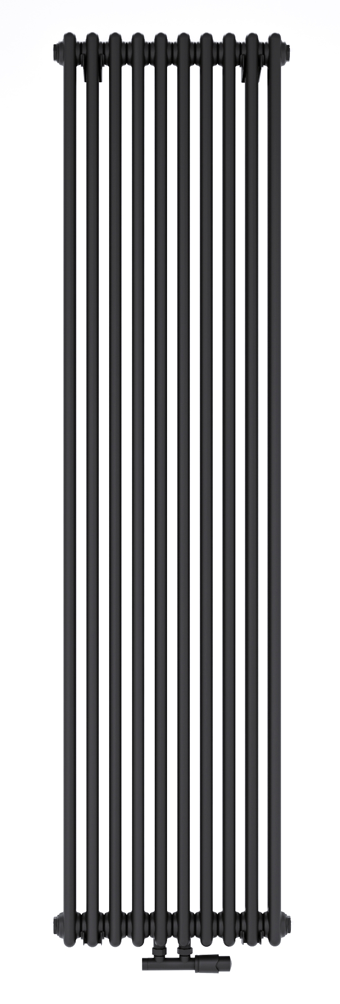 Luxrad Columnus 3 dekorativní radiátor 180x47 cm podłączenie spodní černá COL31800470S040ZDC