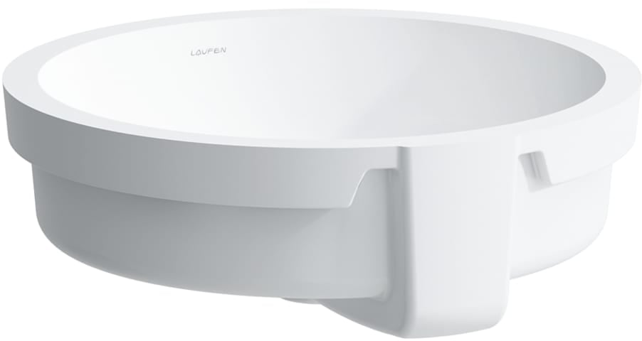 Laufen Living City umyvadlo 40x40 cm kulatý pod pult bílá H8134380001091