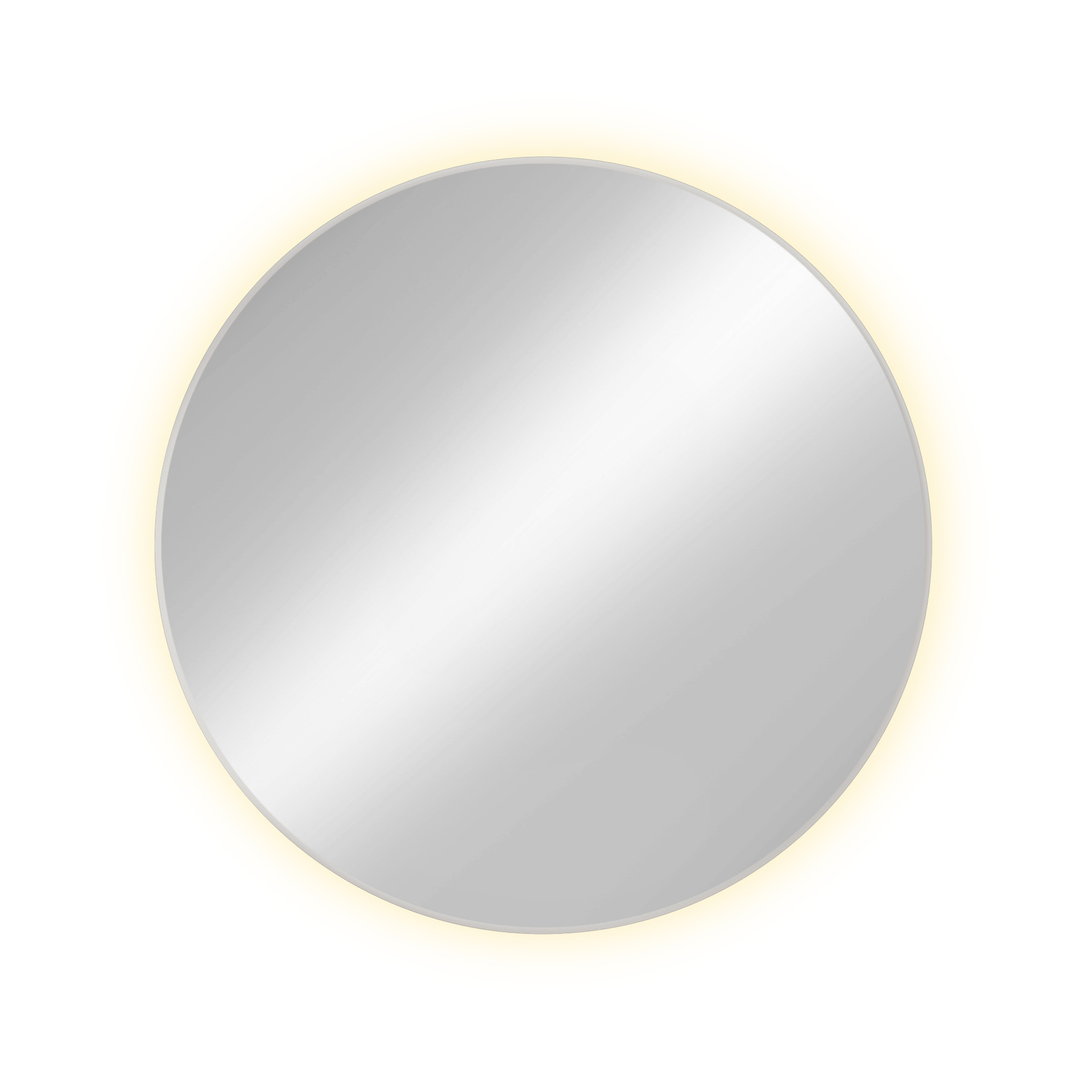 Baltica Design Tiny Border Bright zrcadlo 70x70 cm kulatý s osvětlením bílá 5904107910611