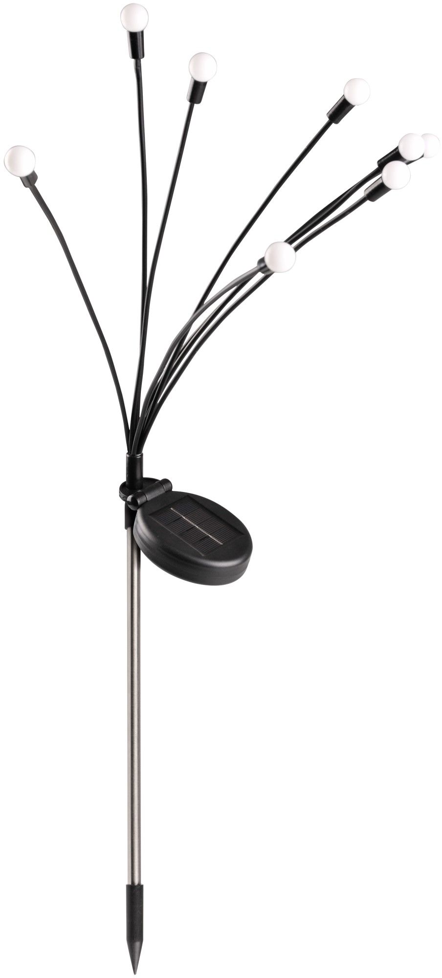 Goldlux Fiorini solární stojací lampa x W černá 325556