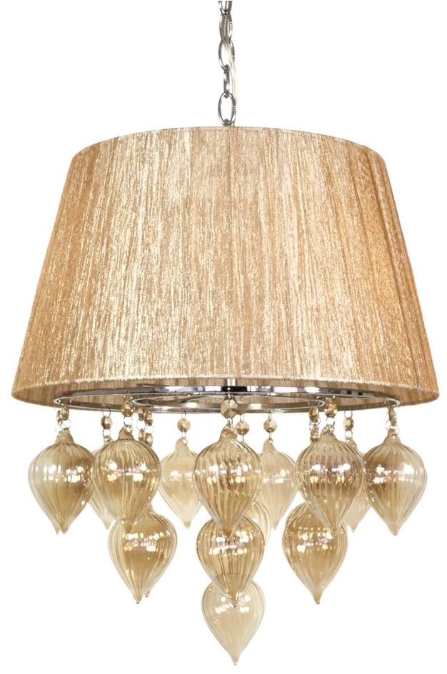 Candellux Elissa závěsné svítidlo 3x40 W béžová 33-04567