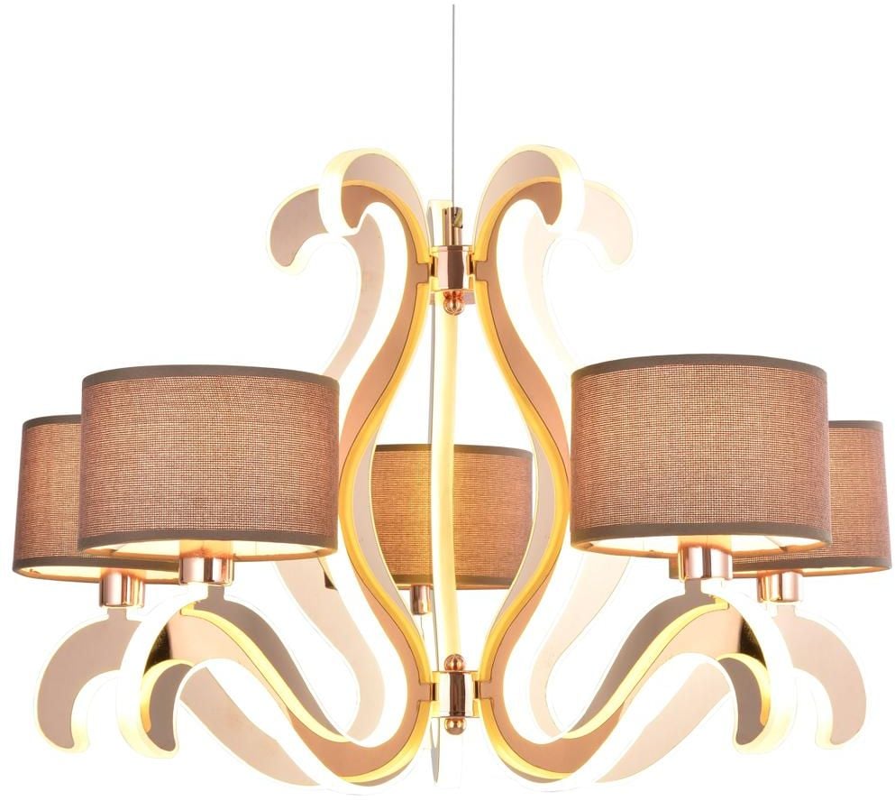 Candellux Ambrosia závěsné svítidlo 5x40 W měděná 35-33918