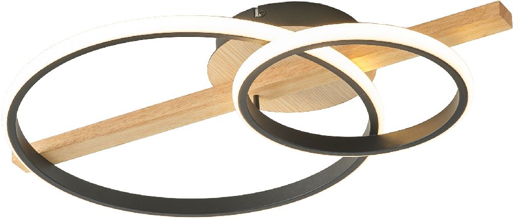 Zuma Line Almeria stropní světlo 1x17 W černá MX3913-2-3BWLT