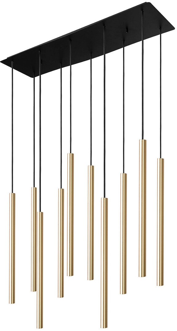 Nowodvorski Lighting Laser závěsné svítidlo x10 W černá-mosaz 8924