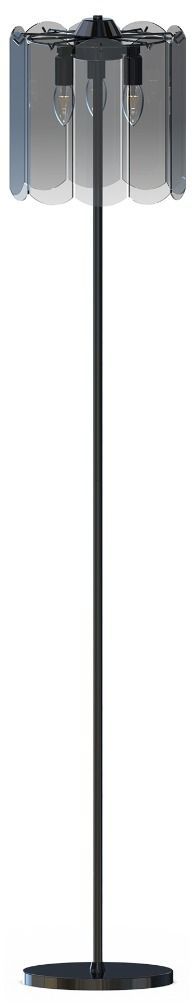 Zuma Line Nira stojací lampa 3x40 W černá-kouřová ML3523-3-EBCN