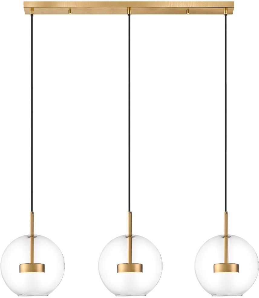 Zuma Line Enceladus závěsné svítidlo 3x5 W průhledná-zlatá P0428-03J-L4AC