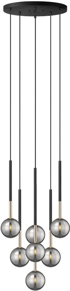 Zuma Line Arcturus závěsné svítidlo x4 W černá-zlatá P0574-07F-SDFZ